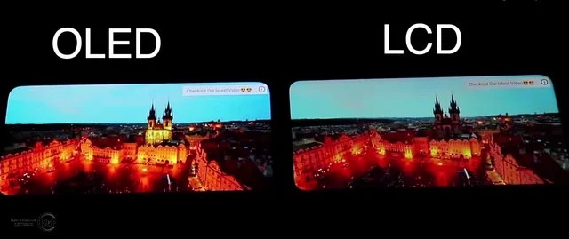 نمایشگر LCD و OLED